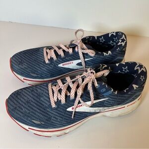 Brooks Ghost 15 Womens 8.5 Shoes Independence Day Red White Blue Stars Stripes
